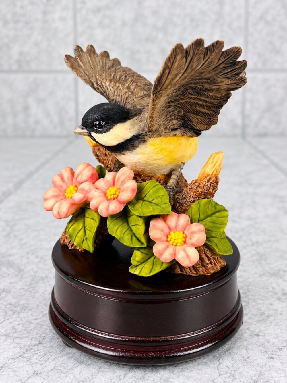 Woodland Melodies Chickadee Bird Music Box Heritage House